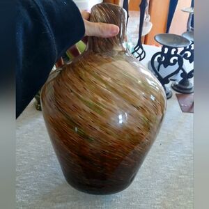 Large handmade glass vase